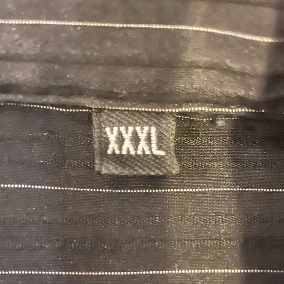 7 Diamonds Men’s Long Sleeved Button Up Collared Black Silver Shirt S XXXL - Picture 9 of 9